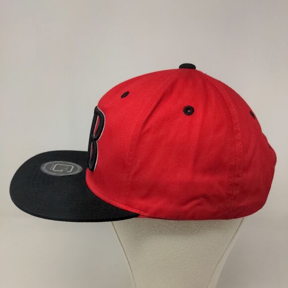 MG Fashions Men's Snapback Hat Red Black Embroidered Tampa Bay Logo - Picture 3 of 7